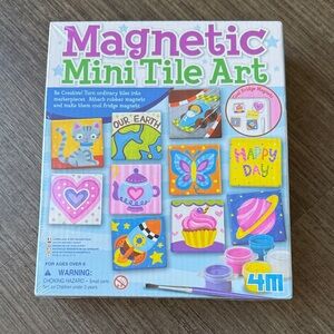 SMITH Magnetic Mini Tile Art Set - Blue, Pink, Yellow